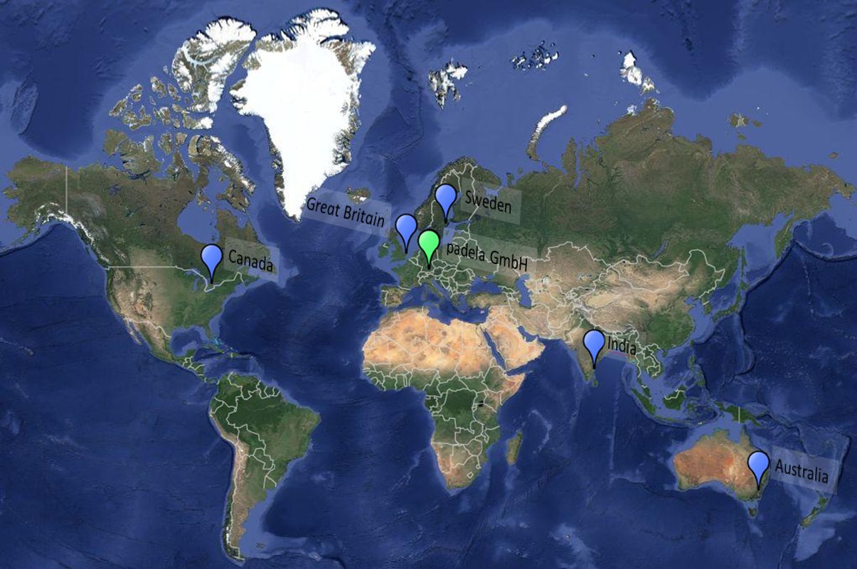 worldmap of distributors